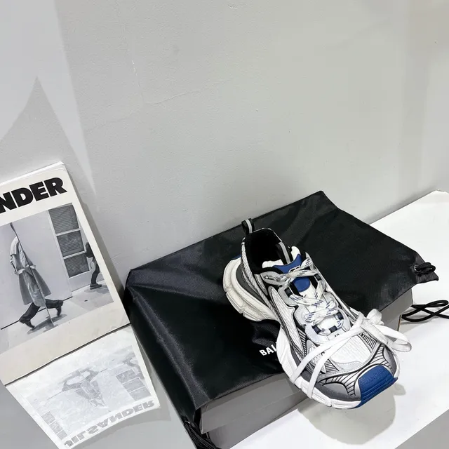 Balenciaga Track Trainer tênis chunky branco cinza preto azul 6