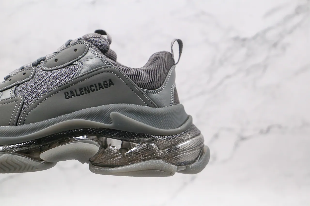 Balenciaga Triple S Gray Chunky Sneakers 4