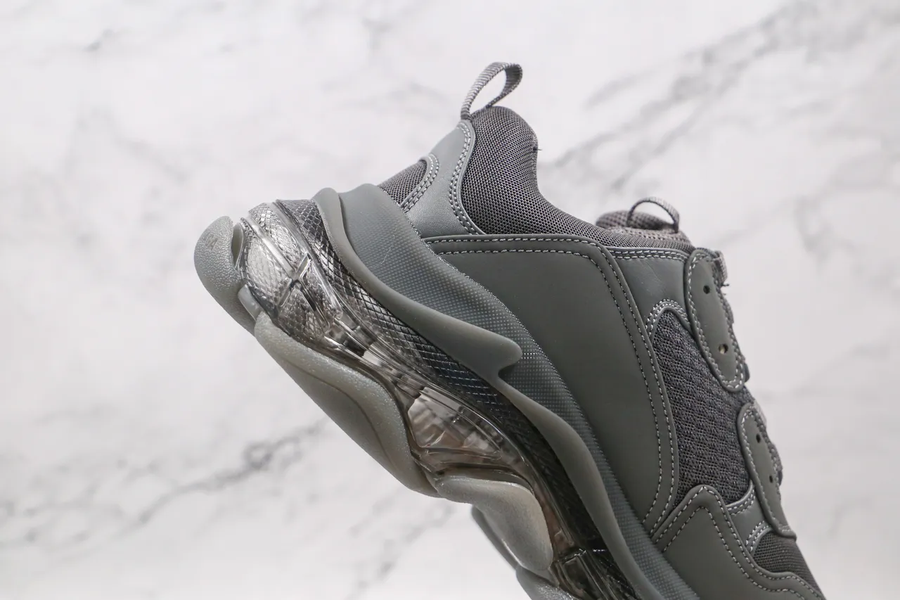 Balenciaga Triple S Gray Chunky Sneakers 6