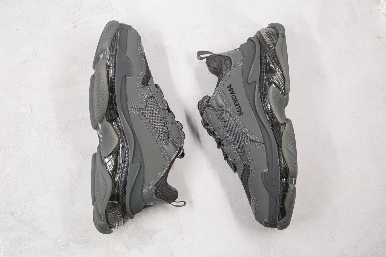 Balenciaga Triple S Gray Chunky Sneakers 8