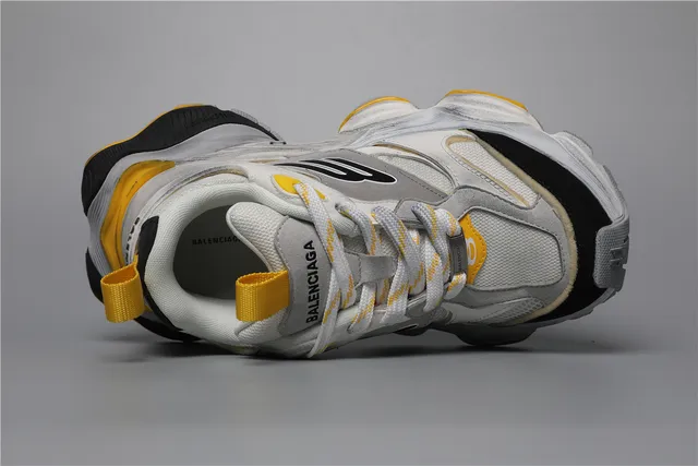 Balenciaga Triple S Gris Noir Jaune baskets épaisses 7