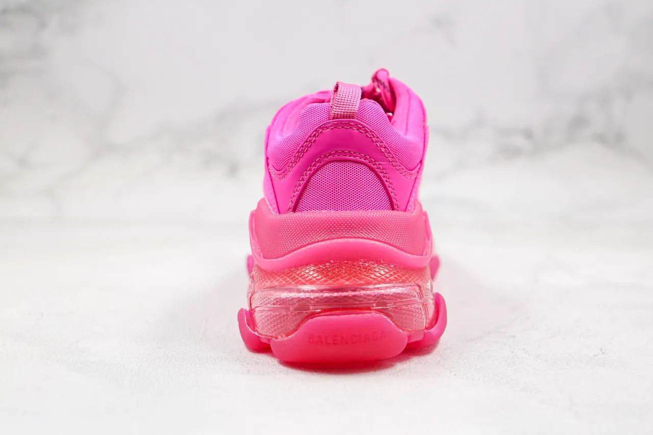 Balenciaga Triple S Pink tênis de sola grossa 2