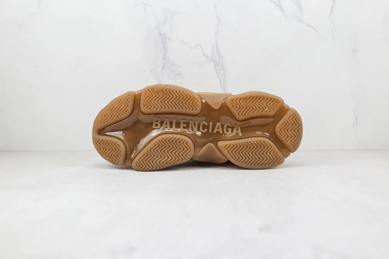 Balenciaga Triple S Tan Chunky Sneakers 8