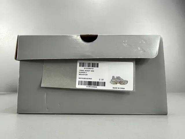 Balenciaga Branco e Vermelho Malha e Superposição Sintética Superior Esculturada Sola Multicamadas Sapatilhas Chunky 11