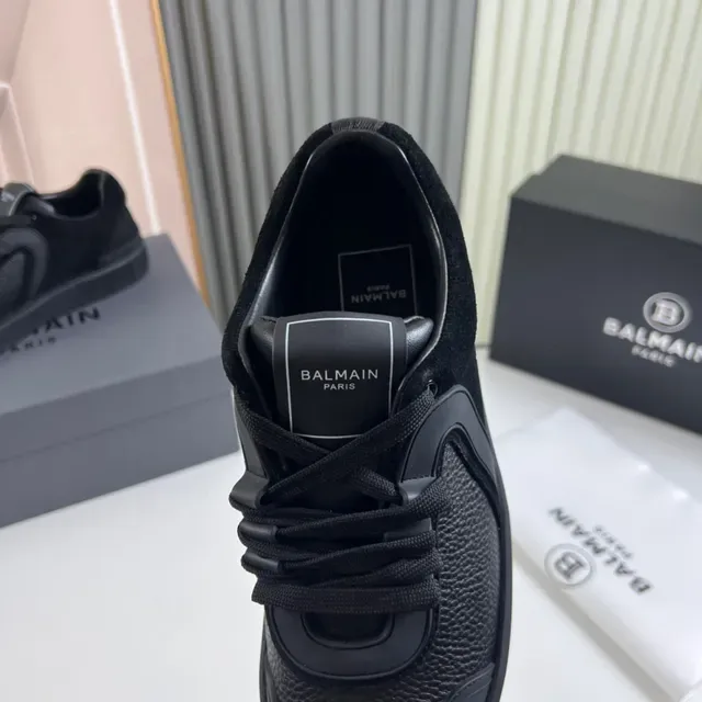 Balmain B-Court Sneakers Lifestyle Monocromo Negro 3