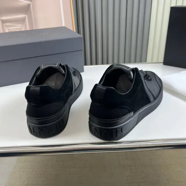 Balmain B-Court Sneakers Lifestyle Monocromo Negro 6