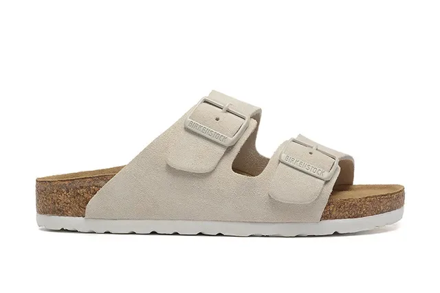 Birkenstock Arizona Beige Suede Casual Sandals 6