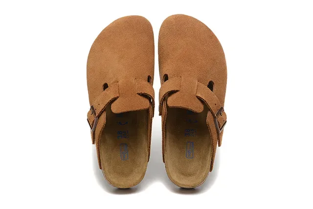 Birkenstock Arizona Brown Suede Upper Single-Buckle Strap Casual Shoes 2