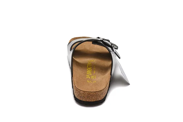 Birkenstock Arizona Sandales Casuales Noires Brillantes 5