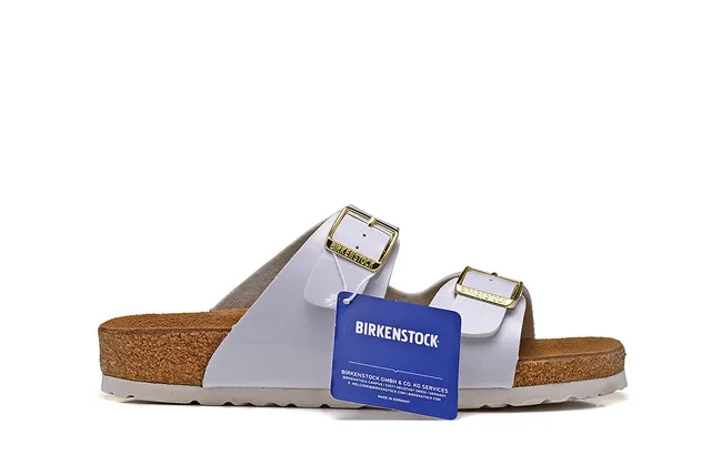 Birkenstock Arizona Sandales à Deux Brides Blanches Casual 2