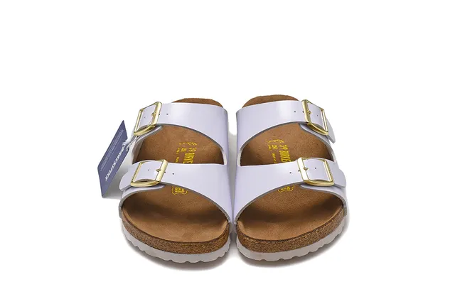 Birkenstock Arizona Sandales à Deux Brides Blanches Casual 3