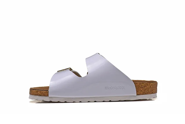 Birkenstock Arizona Sandales à Deux Brides Blanches Casual 4