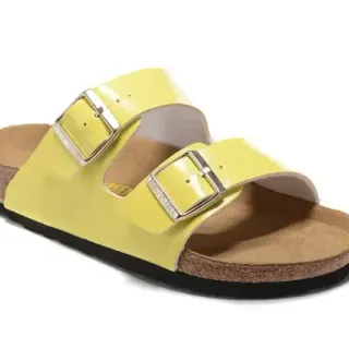 Birkenstock Arizona Yellow Patent Casual Sandals