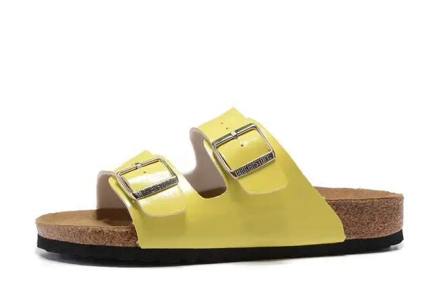 Birkenstock Arizona Yellow Patent Casual Sandals 2