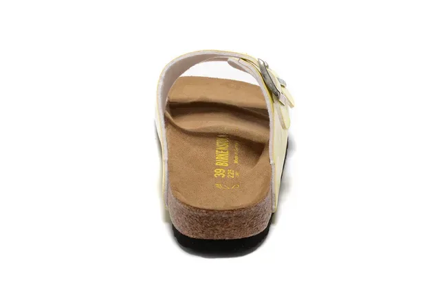 Birkenstock Arizona Yellow Patent Casual Sandals 5