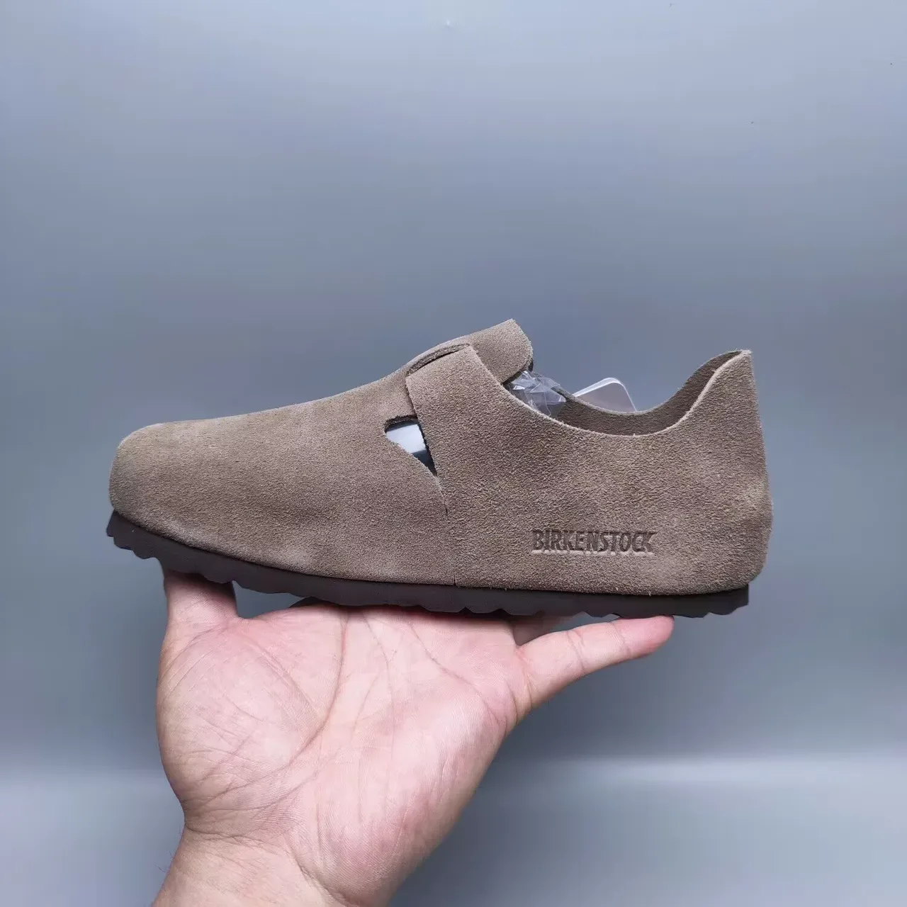 Birkenstock Boston Brown Suede Upper Single Buckle Strap Casual Shoes 7