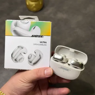 Bose Ultra Open Earbuds White Silver Design Wingtip-Fit TWS Earbuds