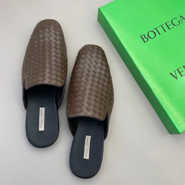 Bottega Veneta Andiamo Marron Intrecciato Cuir Tressé Chaussons 3
