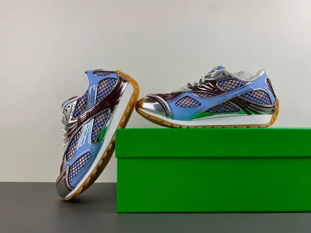 Bottega Veneta Cassette Malha e Jaula Sintética Tênis 14