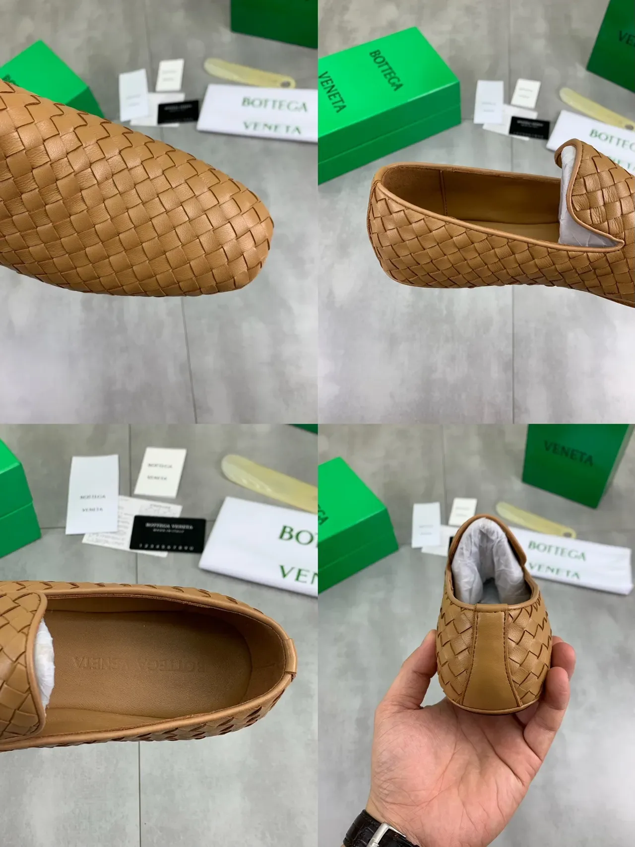 Bottega Veneta Mocassins Intrecciato Tissé Tan 2