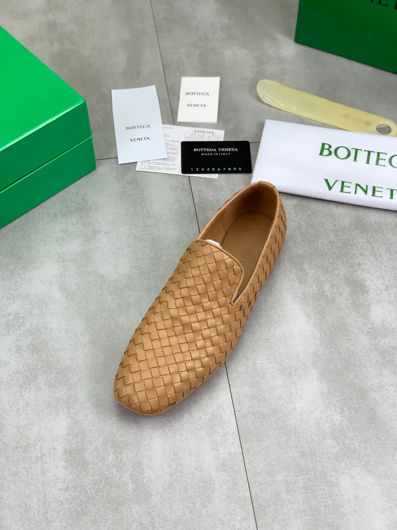 Bottega Veneta Mocassins Intrecciato Tissé Tan 4