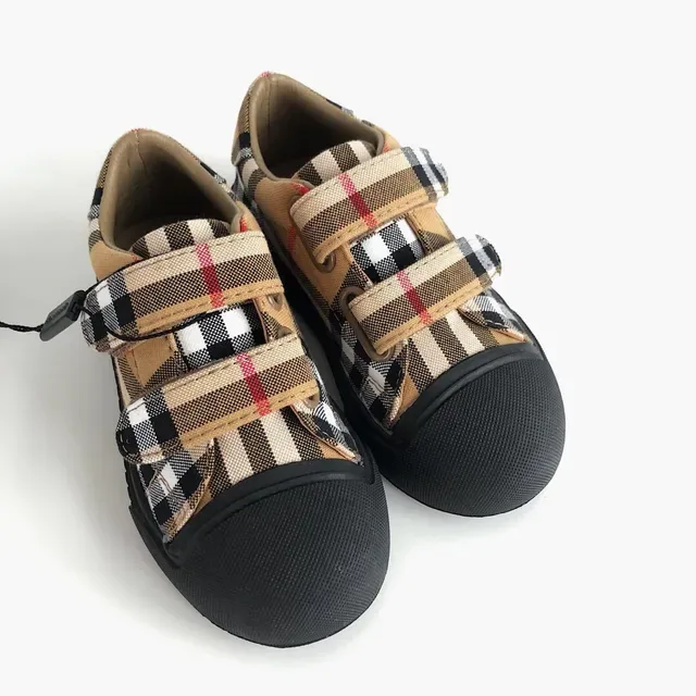 Burberry Check Strap Low-Top Lifestyle Sneakers 8