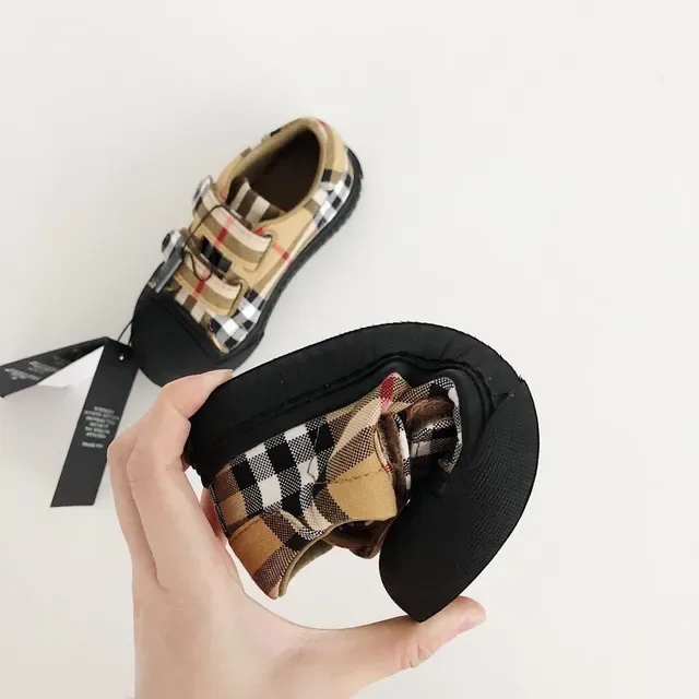 Burberry Check Strap Low-Top Lifestyle Sneakers 13