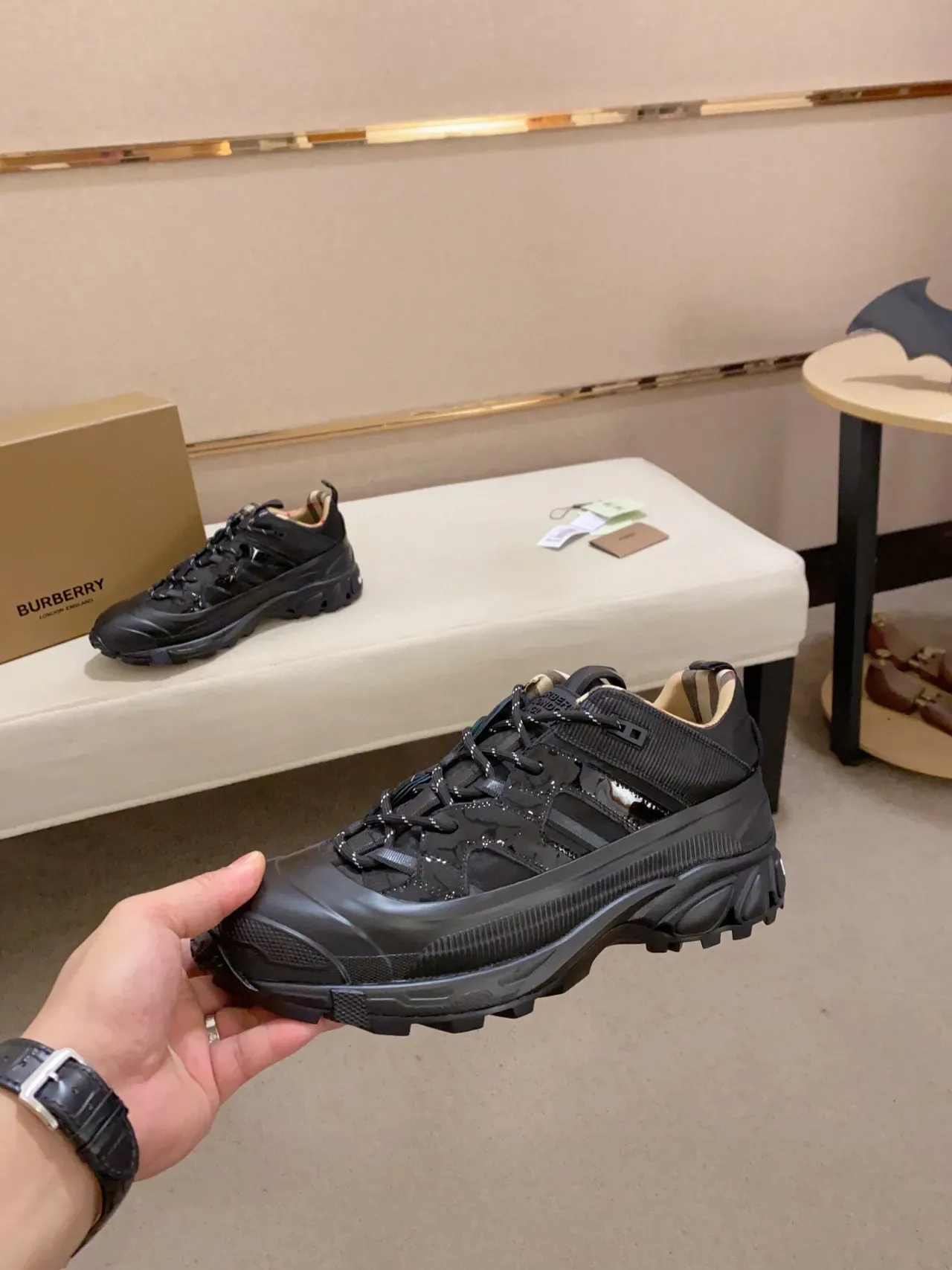Burberry Chunky Sole Black Lifestyle Sneakers 5