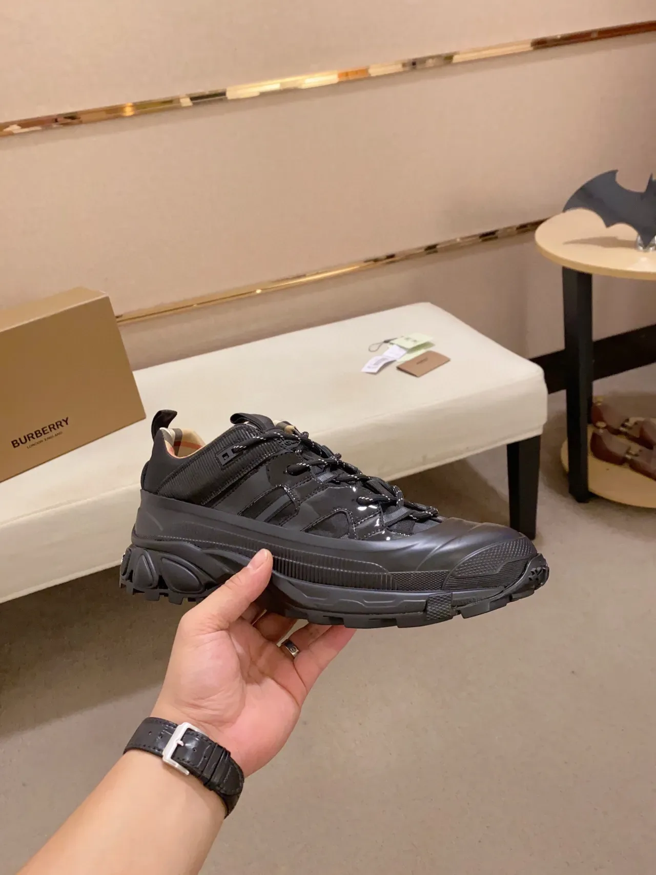 Burberry Chunky Sole Black Lifestyle Sneakers 6