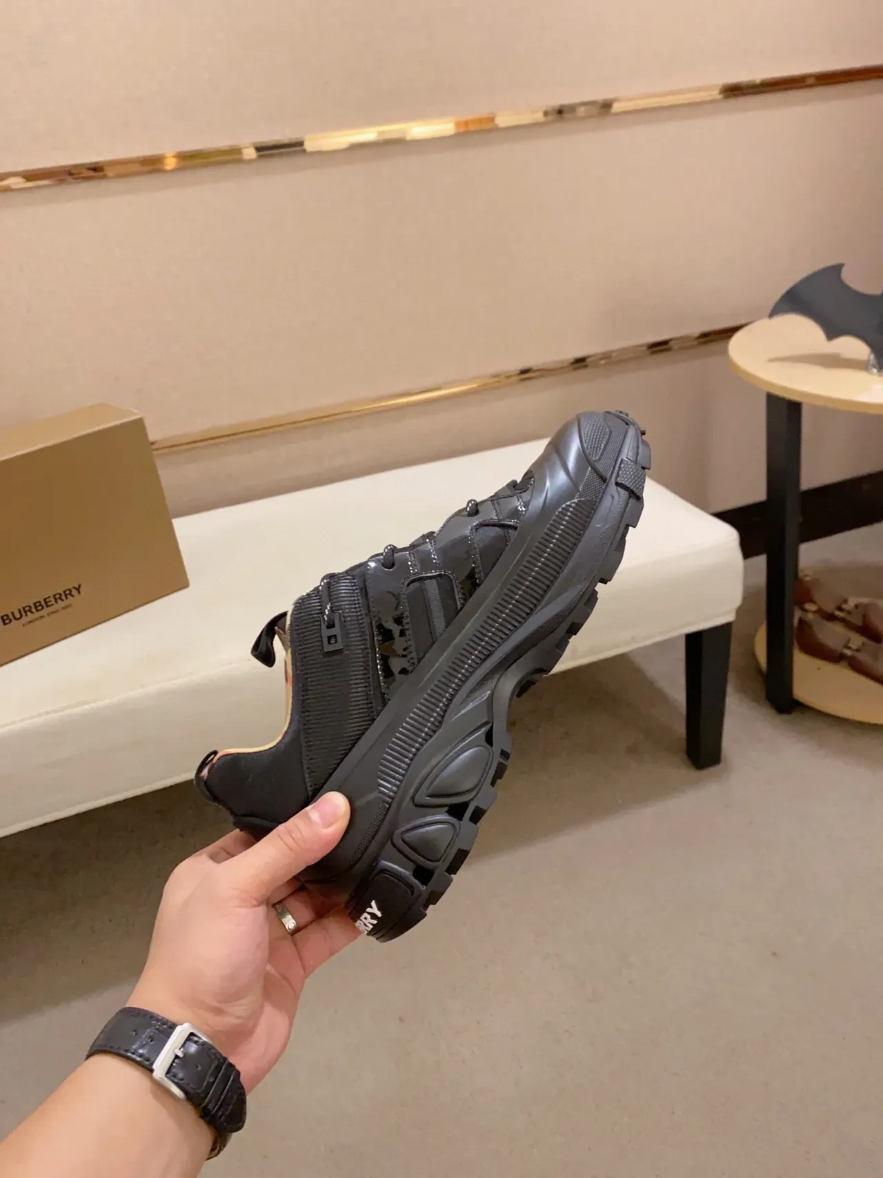 Burberry Chunky Sole Black Lifestyle Sneakers 7