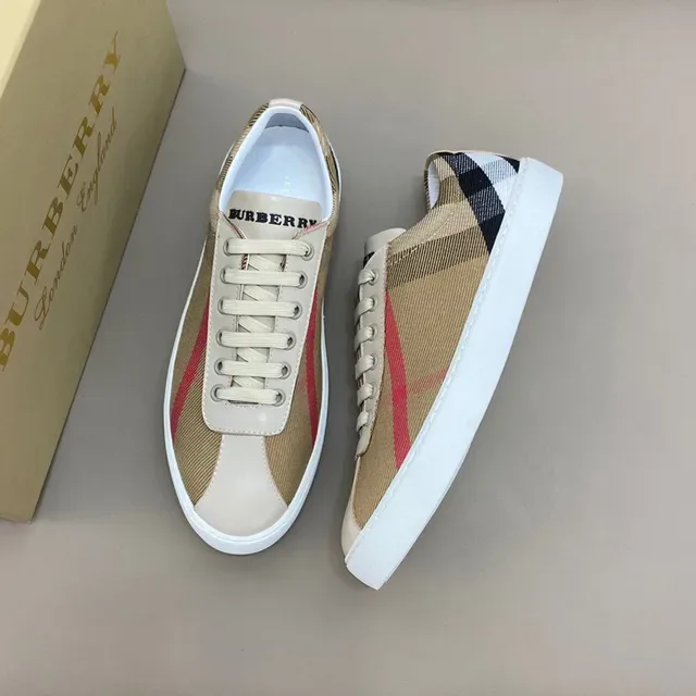 Burberry House Check Beige Rouge Noir Blanc Style de vie Chaussures lifestyle 8