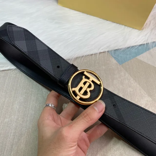 Burberry Knight Black House Check Leather Belt 6