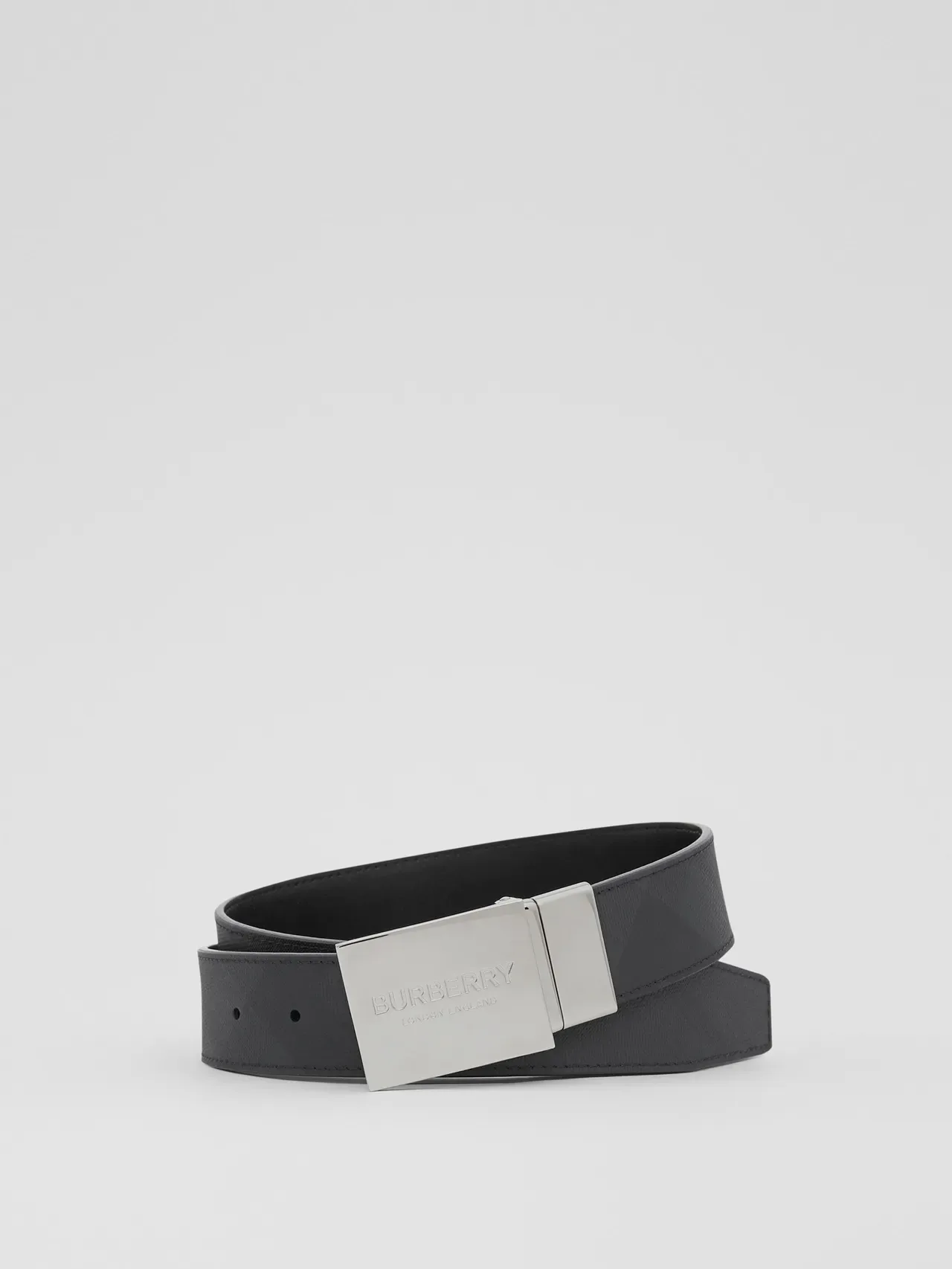 Burberry Knight Reversible Textured Leather Belt 5