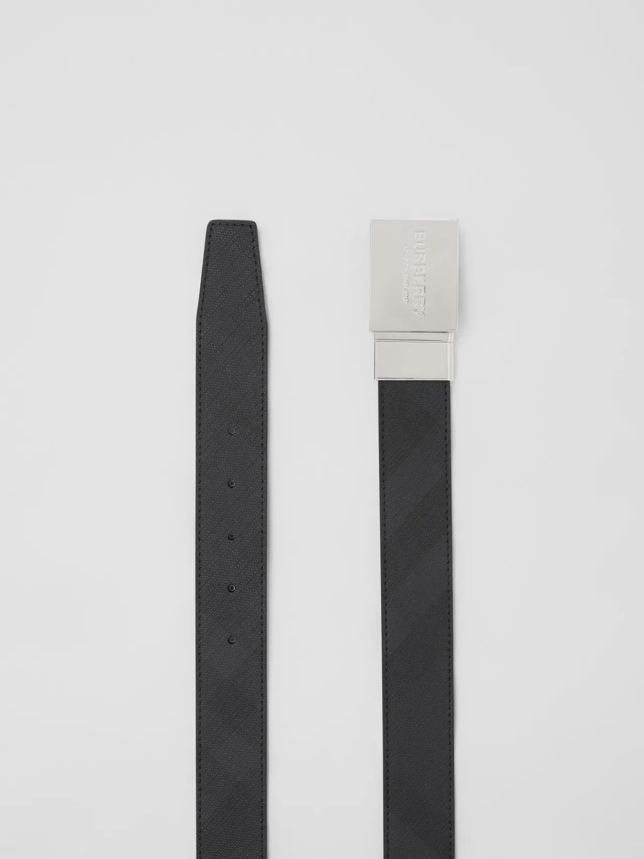 Burberry Knight Reversible Textured Leather Belt 6
