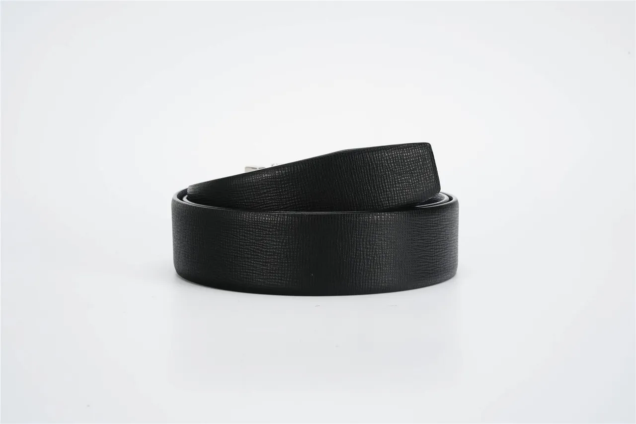 Burberry Knight Reversible Textured Leather Belt 3