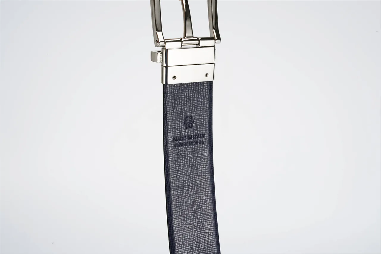 Burberry Knight Reversible Textured Leather Belt 7