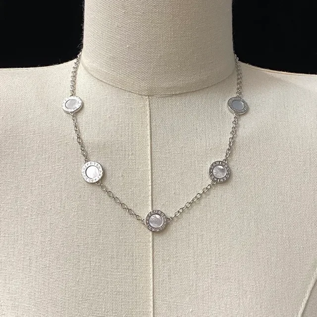 Bvlgari B.zero1 Chaîne or rose cinq disques circulaires sertis dans un bezel collier 6