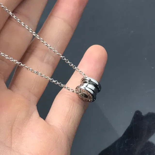 Bvlgari B.zero1 Stacked Disc Rose Gold Necklace 4