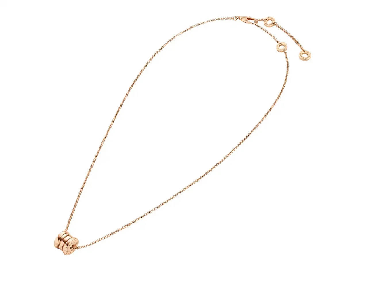 Bvlgari B.zero1 Stacked Disc Rose Gold Necklace 6