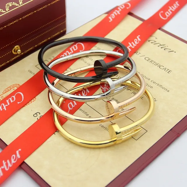 Cartier Juste un Clou brazalete rígido con motivo de cabeza de clavo en oro negro 2