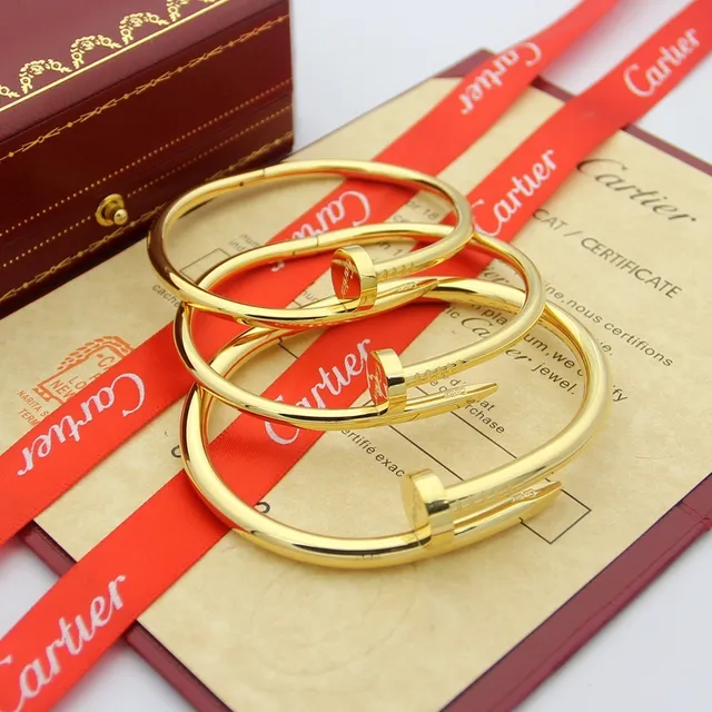 Cartier Juste un Clou brazalete rígido con motivo de cabeza de clavo en oro negro 6