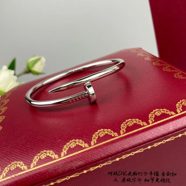 Cartier Juste un Clou ذهبي فضي مشبك رأس المسمار شريط أنبوبي سوار 2