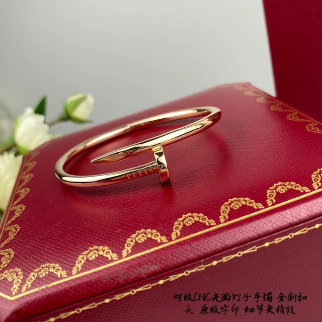 Cartier Juste un Clou ذهبي فضي مشبك رأس المسمار شريط أنبوبي سوار 3