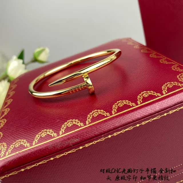 Cartier Juste un Clou ذهبي فضي مشبك رأس المسمار شريط أنبوبي سوار 4