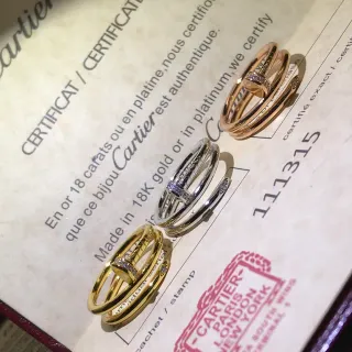 Cartier Juste un Clou Multi-Band Pavé Anillo de diamantes
