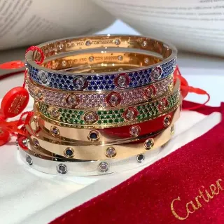 Cartier Juste un Clou Multi-Gemstone Bangle Bracelets
