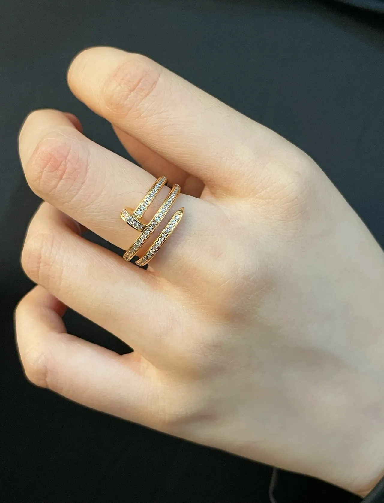 Cartier Juste un Clou Pavé Diamond Multi-Band Stackable Rings 8