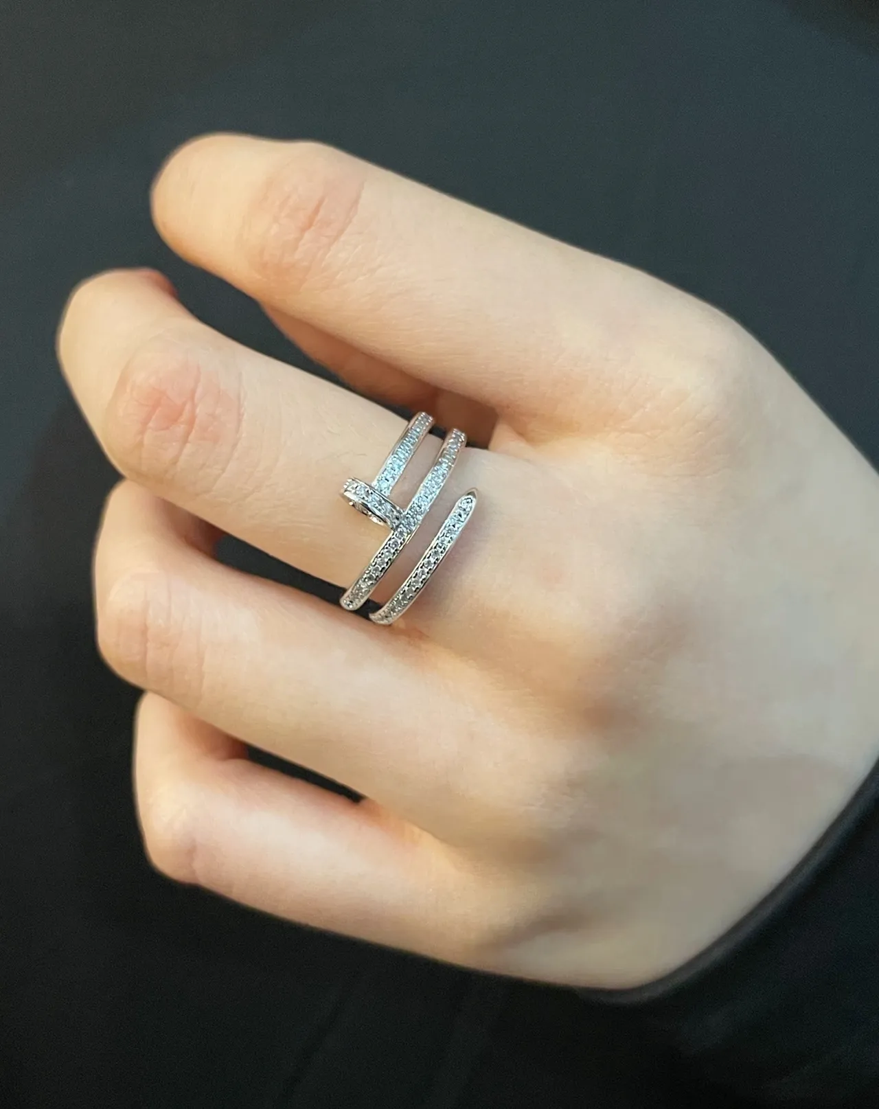 Cartier Juste un Clou Pavé Diamond Multi-Band Stackable Rings 9