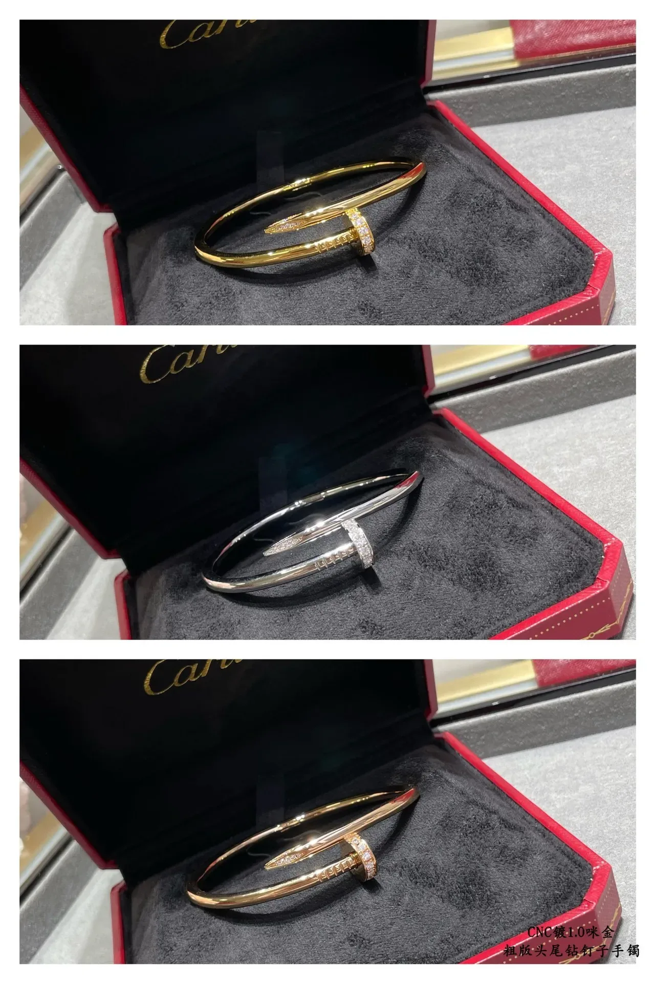 Pulseira Cartier Juste un Clou Pavé com Diamantes 2