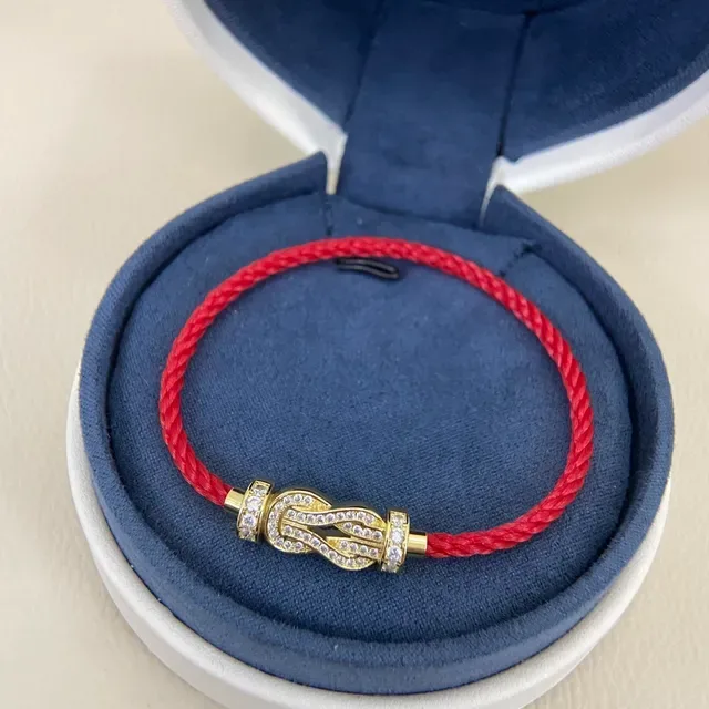 Bracelet Cartier Juste un Clou de cordon rouge pavé de diamants 4